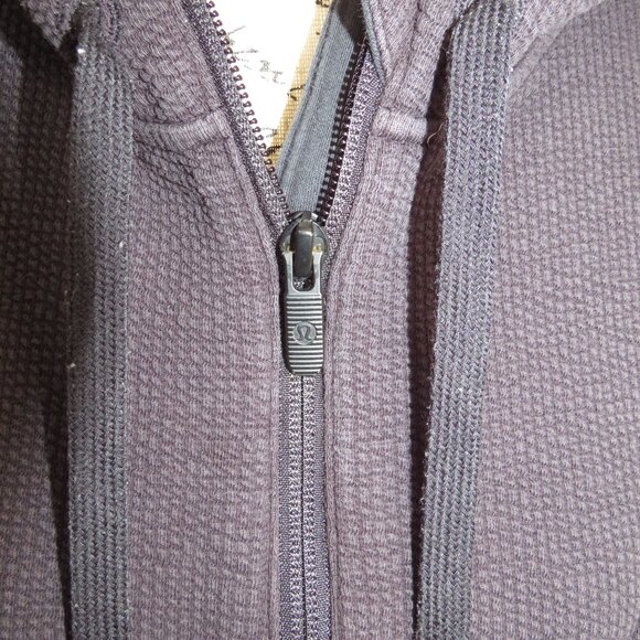 Lululemon Textured Half Zip Hoodie Women's Size 8 in Black *Read* - Picture 6 of 8